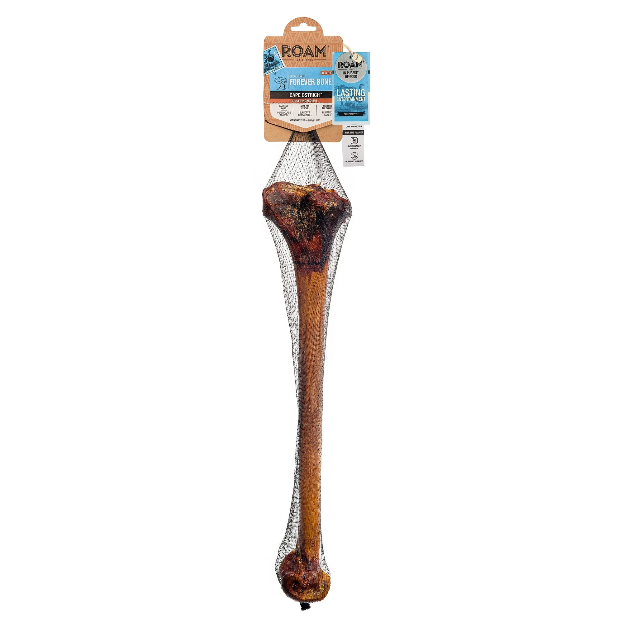 Roam Ostrich eXtra Large Forever Bone Dog Treat - Image 1