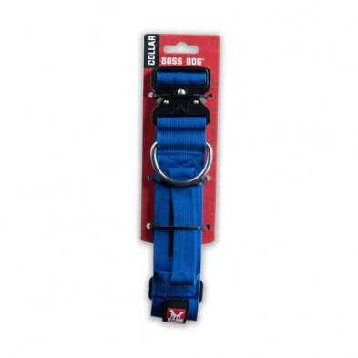 Boss Dog Tactical Collar 20-28in 2in Blue - Image 1