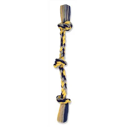 Mammoth Flossy Chews Cotton Blend 3 Knot Rope Tug Dog Toy  X-Large  36 - Image 1