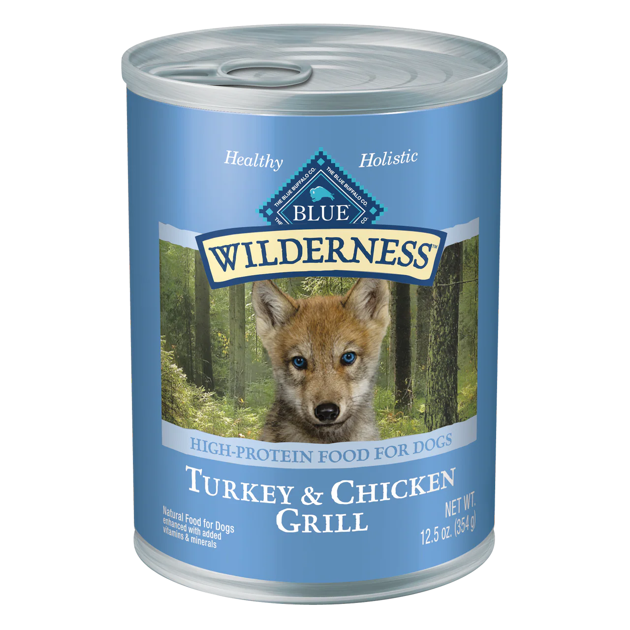 Blue Buffalo Wilderness Grain-Free Turkey & Chicken Grill Puppy Canned Dog Food, 12.5 Oz - Image 1