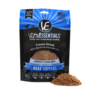 Vital Essentails Freeze Dried Topper for Dogs 6oz Beef - Image 1