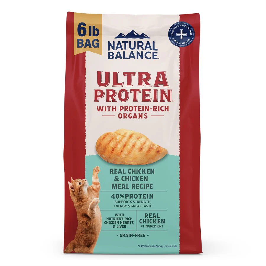 Natural Balance Ultra Protein Cat Chicken & Chicken Meal 6LB - Image 1