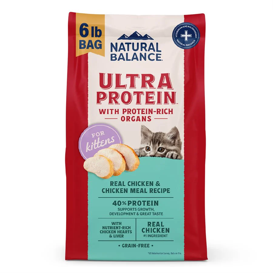 Natural Balance Ultra Protein Kitten Chicken & Chicken Meal 6LB - Image 1
