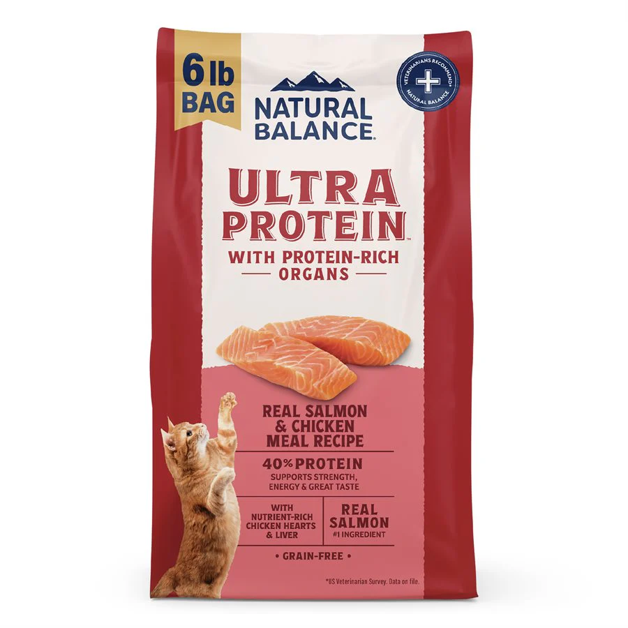 Natural Balance Ultra Protein Cat Salmon & Chicken Meal 6LB - Image 1
