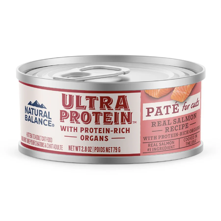 Natural Balance Ultra Protein Cat Salmon & Organ Meats Pate 2.8oz - Image 1