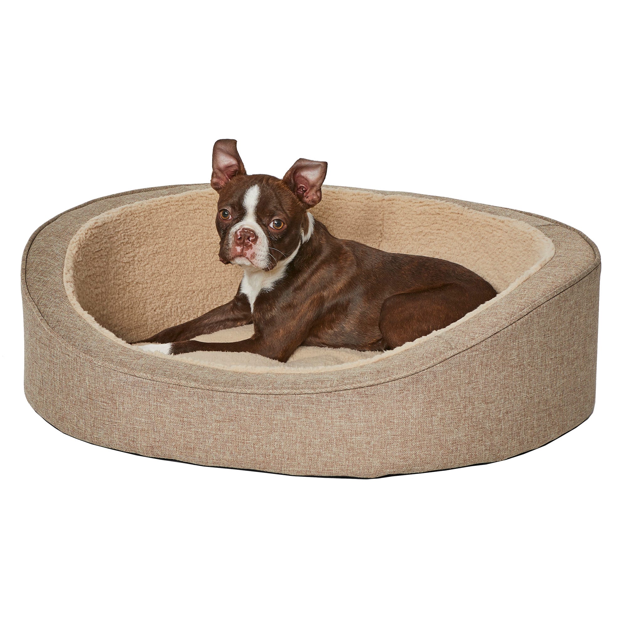 MidWest Homes for Pets QuietTime Deluxe Hudson Pet Bed  Tan  Small - Image 1