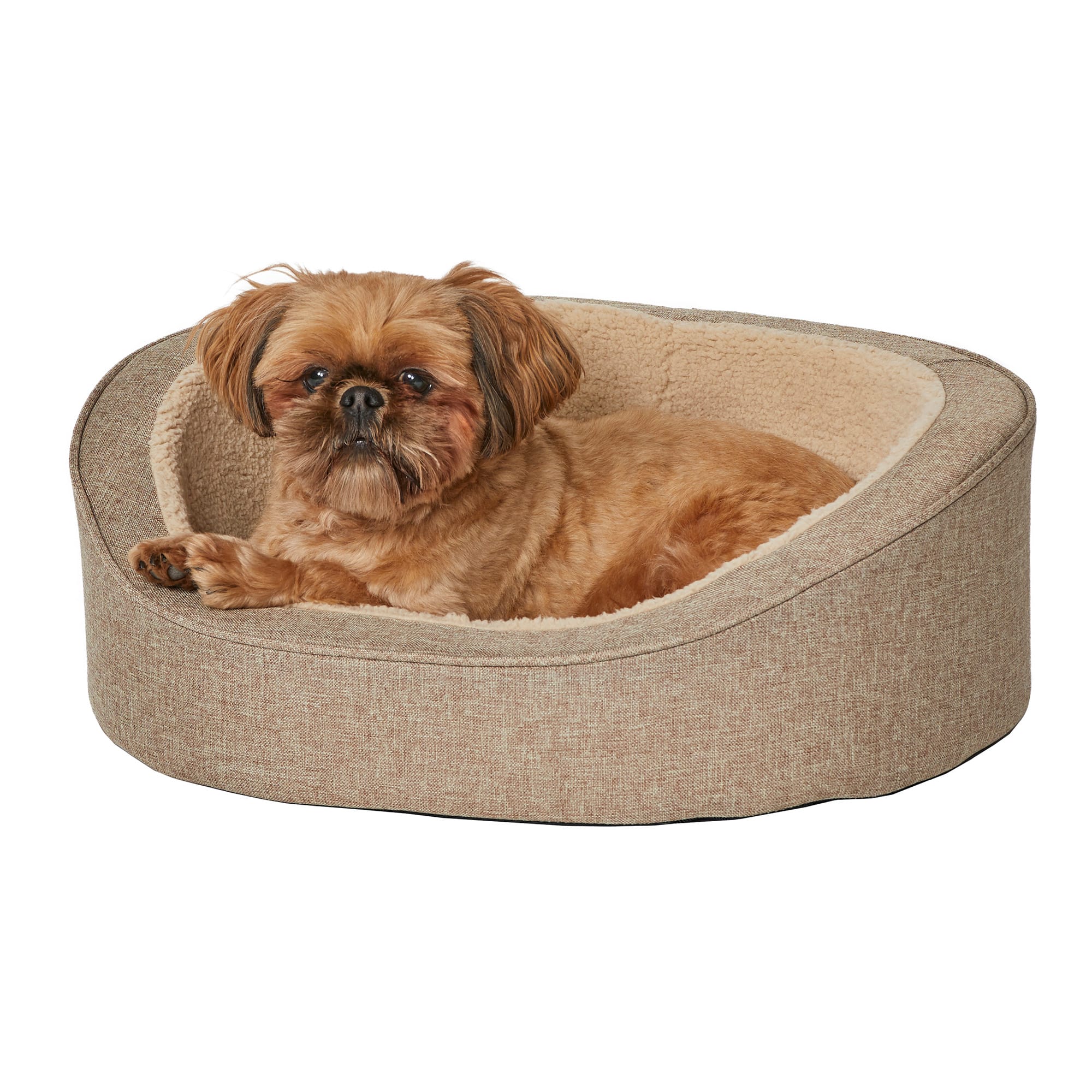 MidWest Homes for Pets QuietTime Deluxe Hudson Pet Bed  Tan  X-Small - Image 1