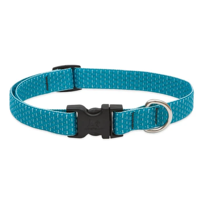 Lupine Pet Dog 3/4 In Wide 13-22 In Adjustible Collar Eco Tropical Sea - Image 1