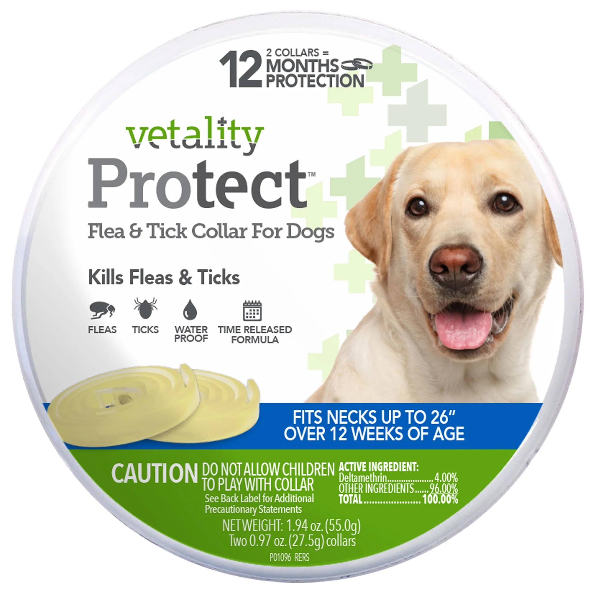 Vetality Protect Flea and Tick Dog Collar 2pk - Image 1
