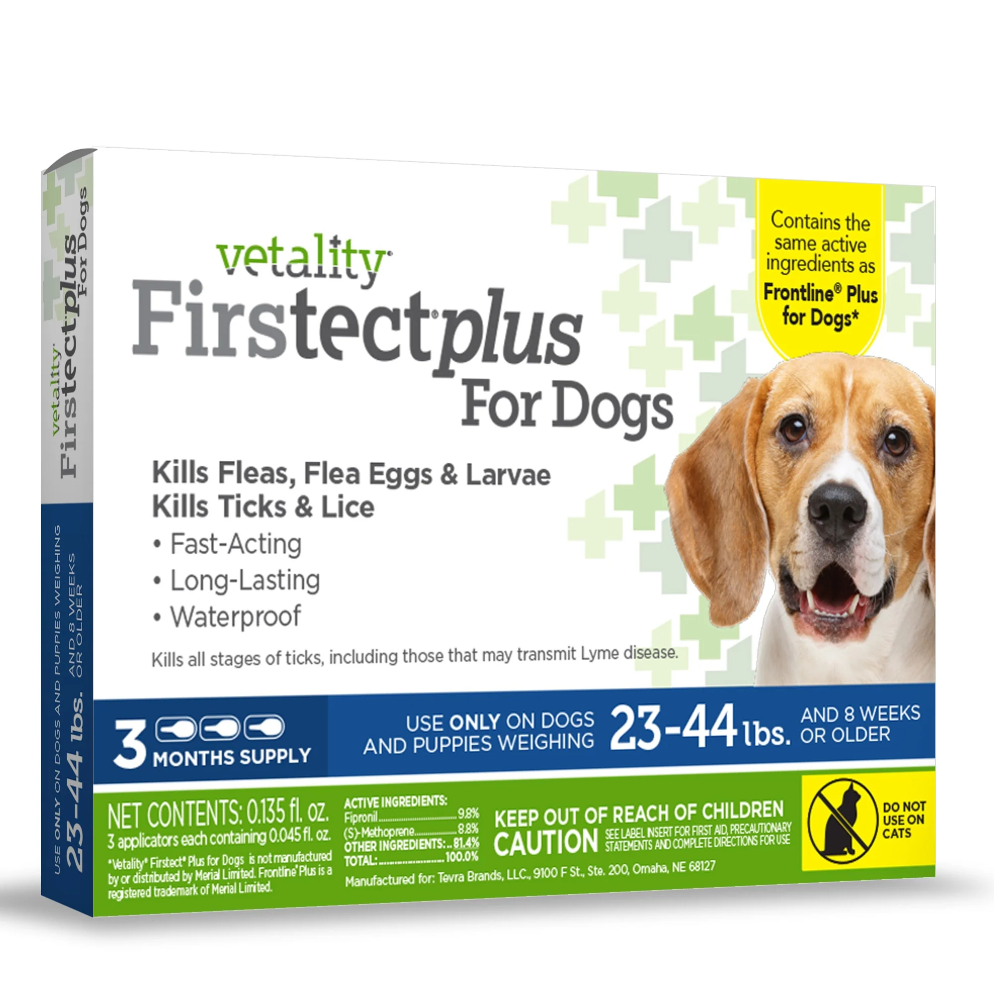 Vetality Firstect Plus For Dogs 23-44lb 3pk - Image 1