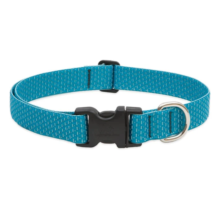 Lupine Pet Dog 1 In Wide 16-28 In Adjustable Collar Eco Tropical Sea - Image 1