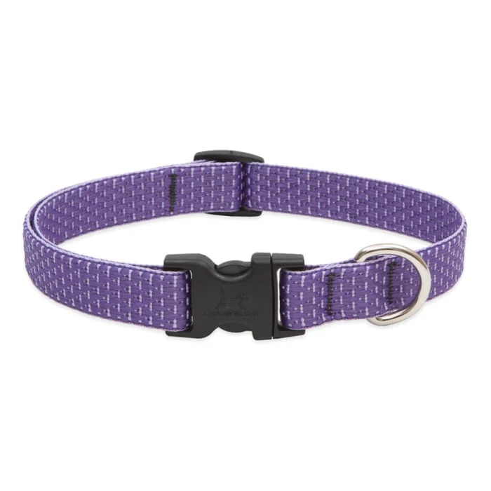 Lupine Pet Dog 3/4 In Wide 13-22 In Adjustible Collar Eco Lilac - Image 1
