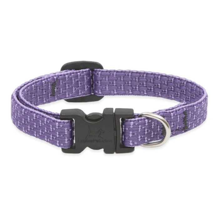Lupine Pet Dog 2/4 In Wide 9-14 In Adjustable Collar Eco Lilac - Image 1