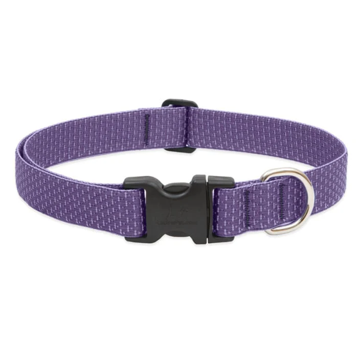 Lupine Pet Dog 1 In Wide 16-28 In Adjustable Collar Eco Lilac - Image 1