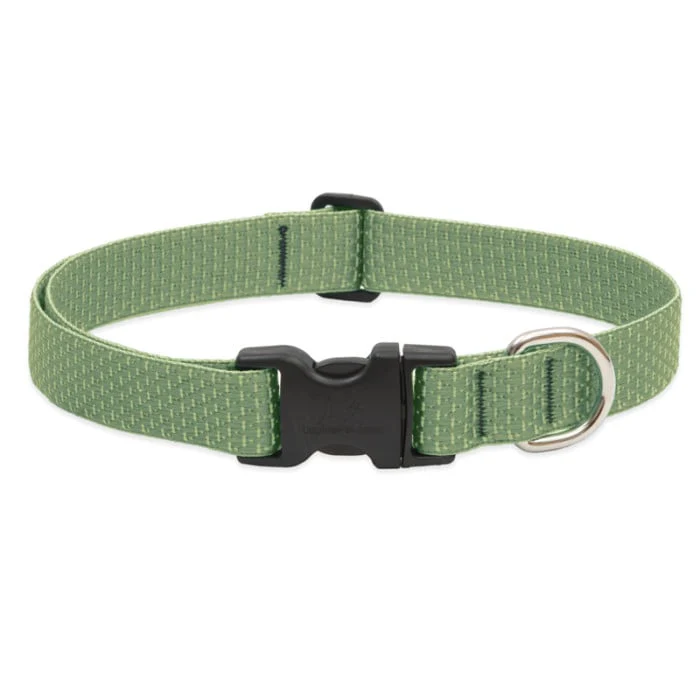 Lupine Pet Dog 1 In Wide 16-28 In Adjustable Collar Eco Moss - Image 1
