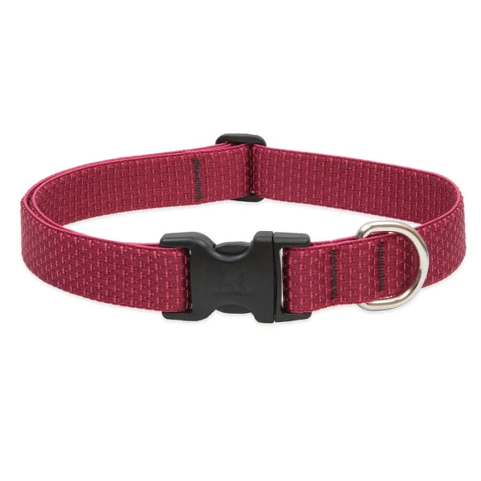 Lupine Pet Dog 1 In Wide 16-28 In Adjustable Collar Eco Berry - Image 1