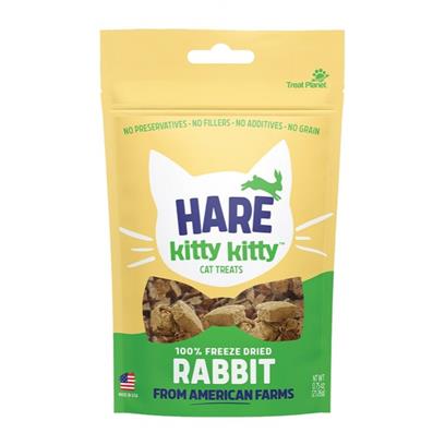 Kitty Kitty Hare 100% Freeze Dried Rabbit Cat Treat 0.9oz - Image 1