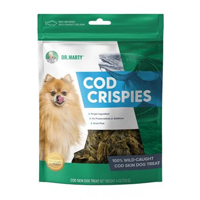 Dr. Marty Cod Cracklers Dog Treat 4oz - Image 1