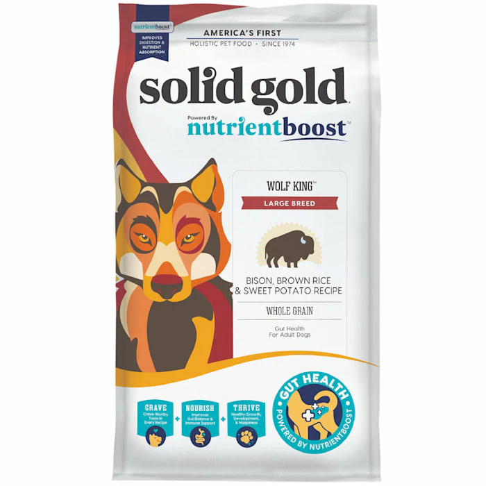 Solid Gold Nutrientboost Wolf King Bison Dry Dog Food, 22 lbs. - Image 1