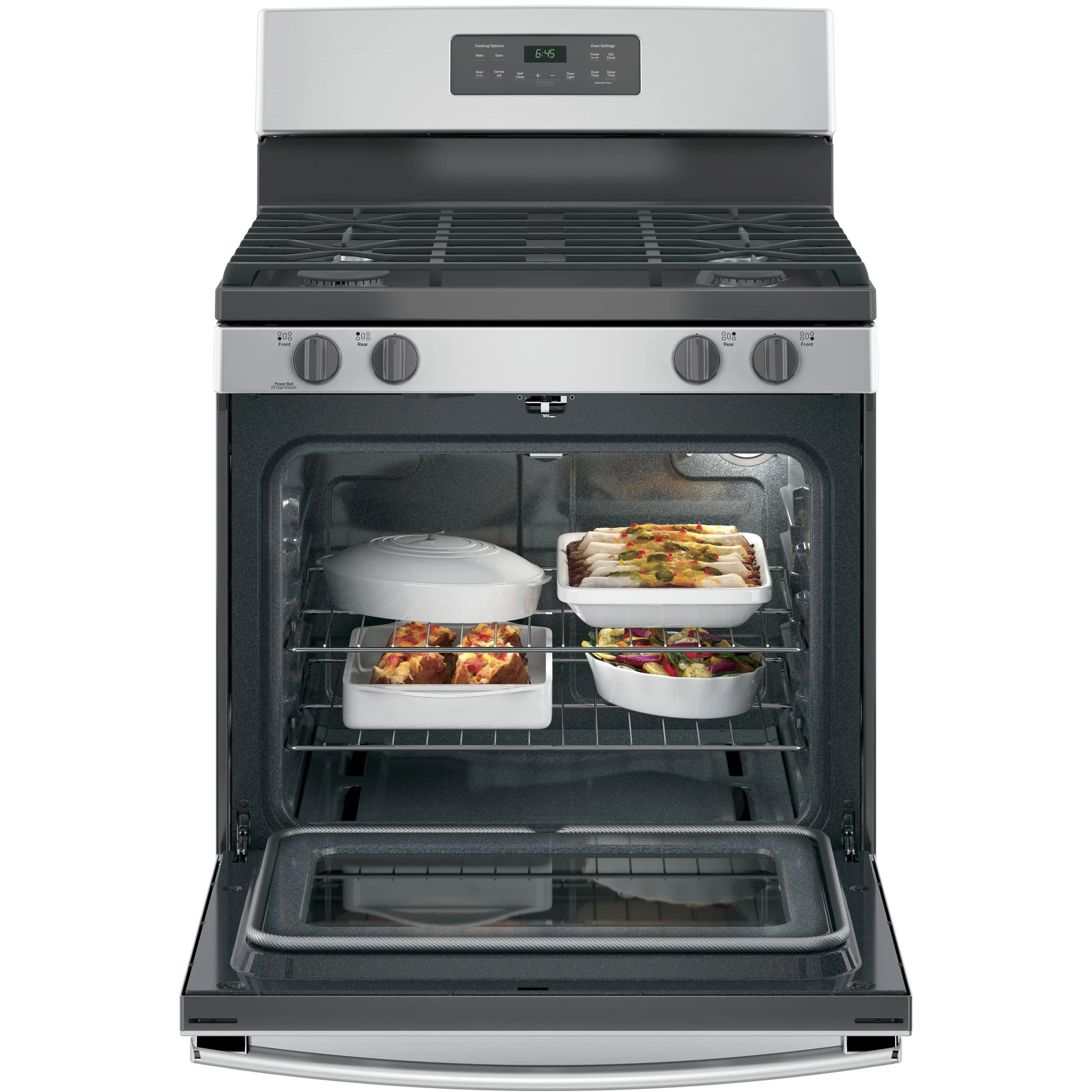 GE 30-inch Freestanding Gas Range JGB645SEKSS - Image 3