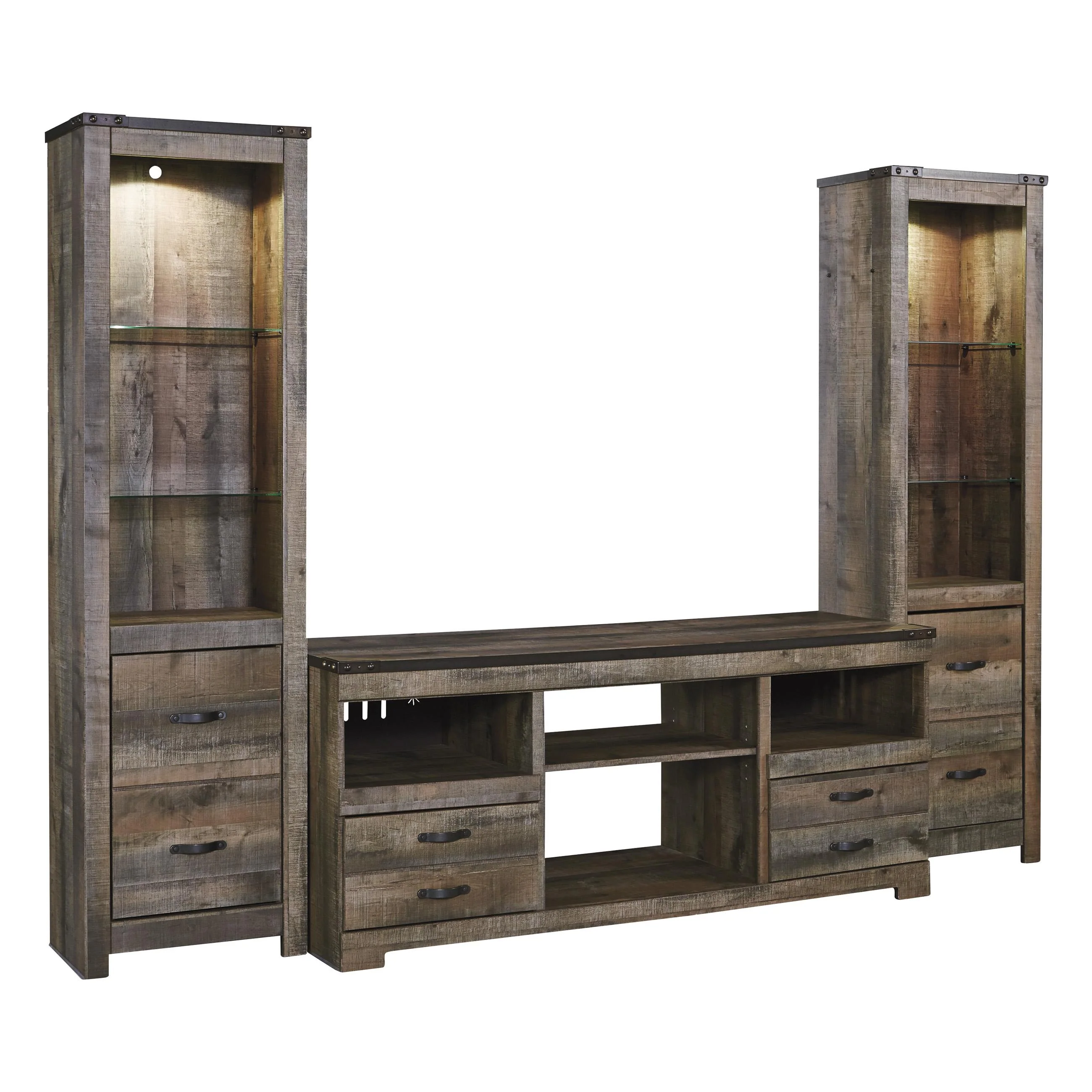 Signature Design by Ashley Trinell W446W18 3 pc Entertainment Center - Image 1