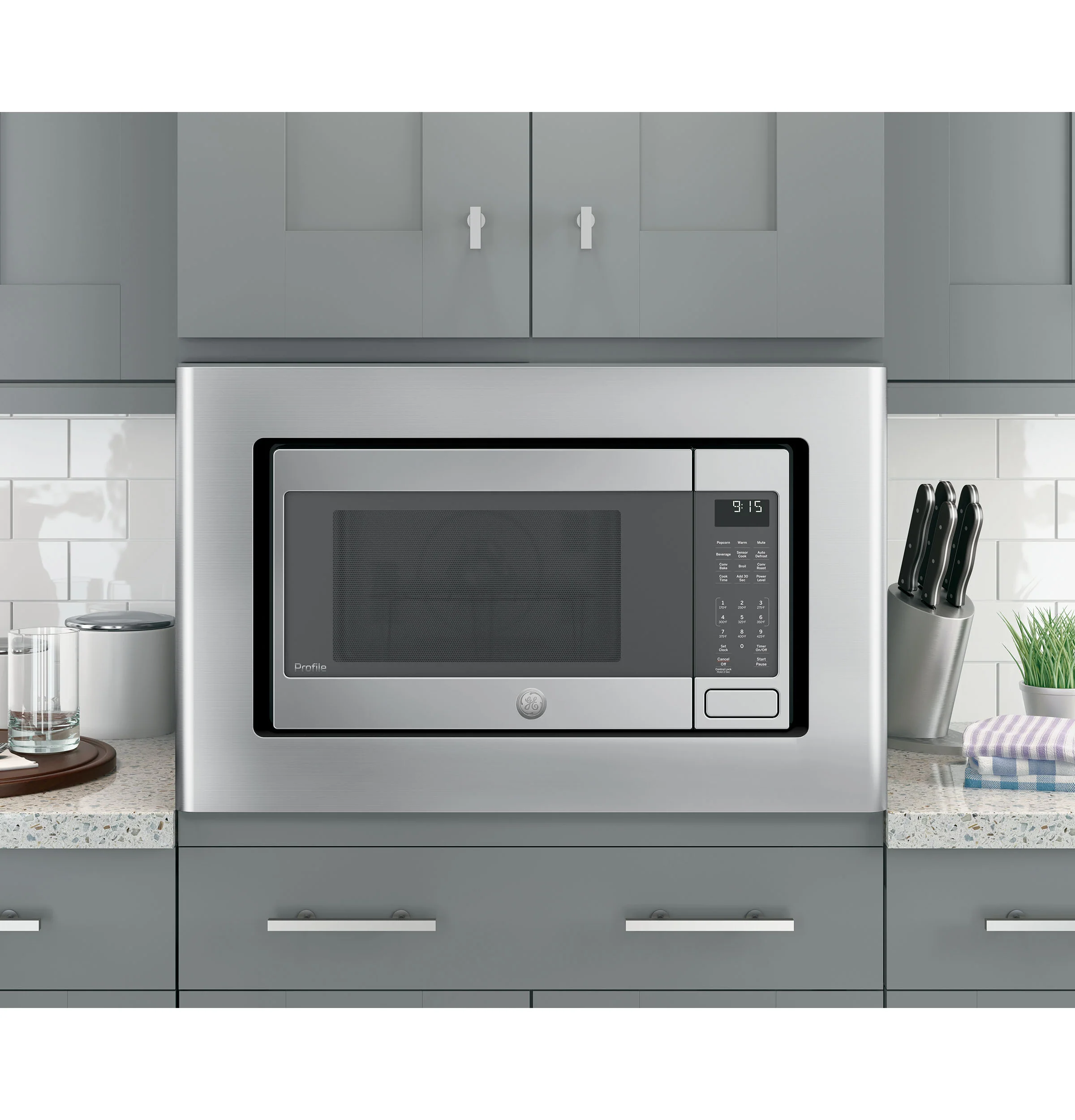 GE Profile™ 1.5 Cu. Ft. Countertop Convection/Microwave Oven - PEB9159SJSS - Image 3