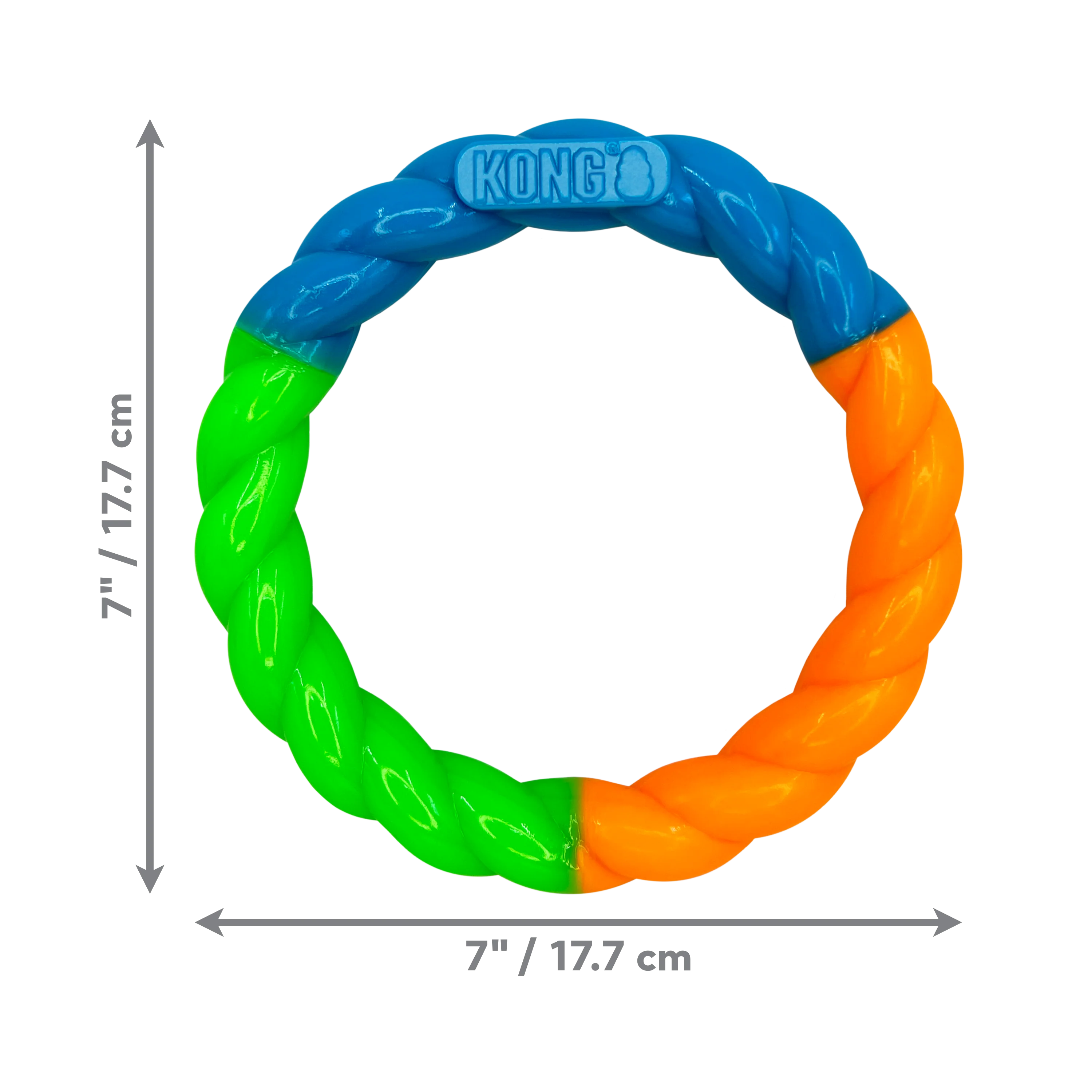 Kong Dog Toy Twistz High-Viz Ring Small - Image 1