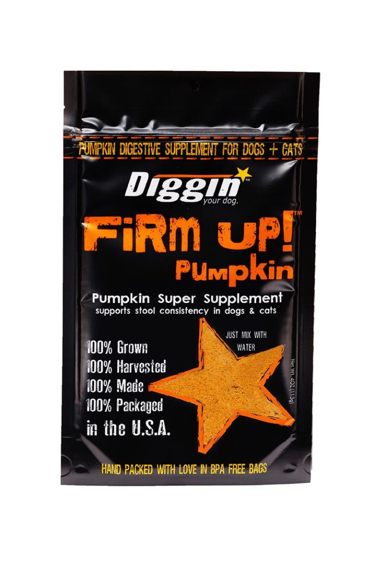 Diggin Your Dog Firm Up! Pumpkin Digestive Aid for Dogs & Cats – 1 oz - Image 1