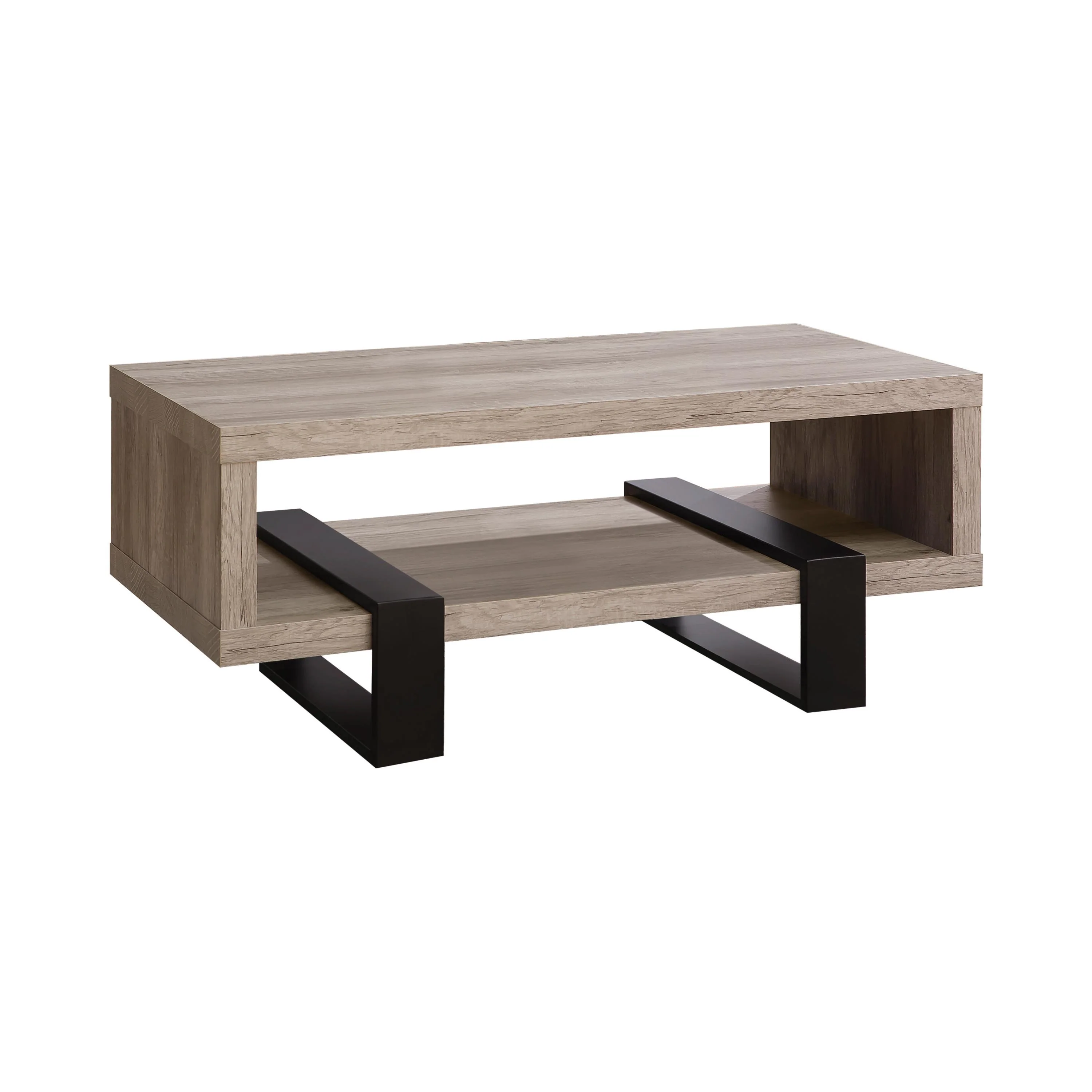 Coaster Furniture Dinard 720878 Engineered Wood Coffee Table - Grey Driftwood - Image 1