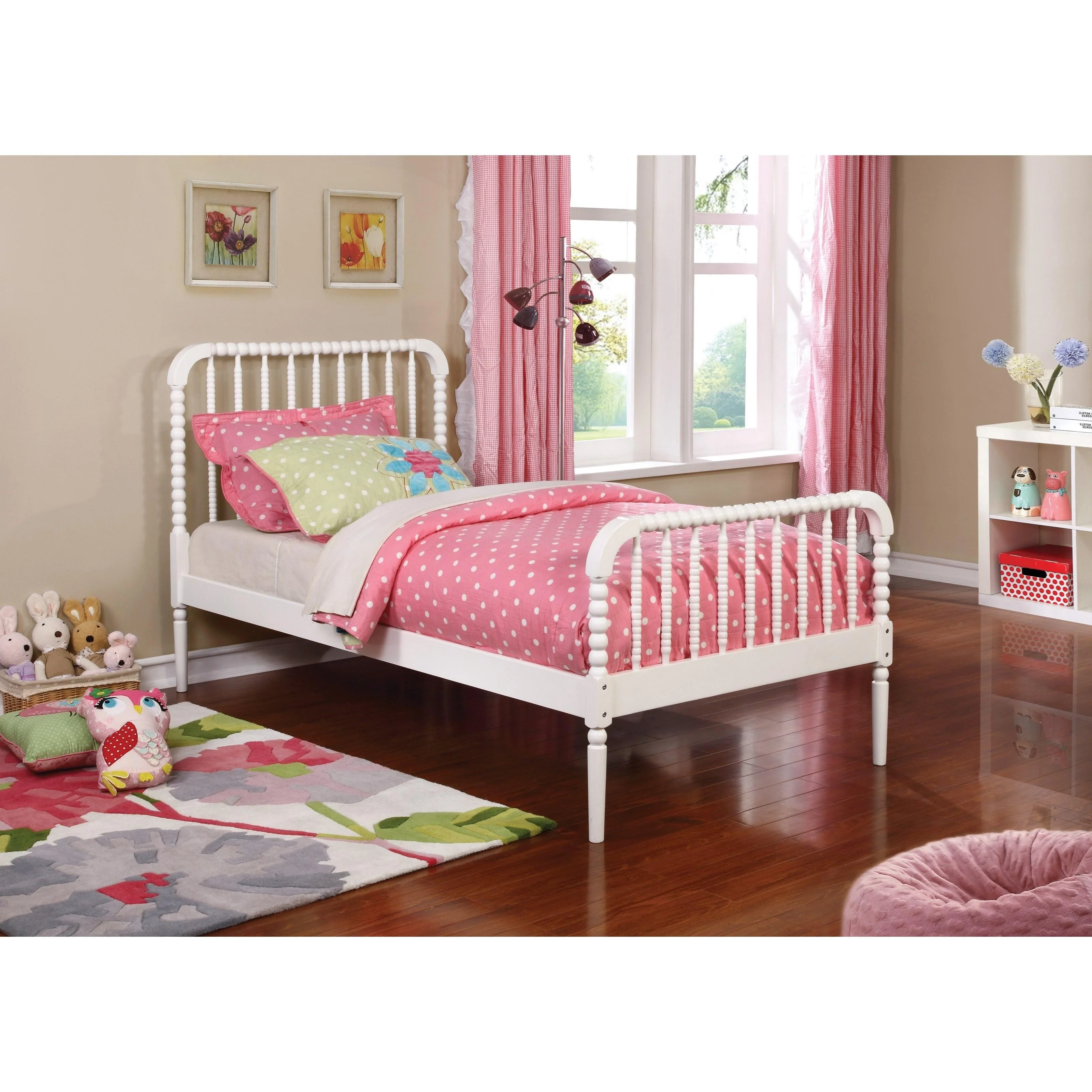 Coaster Furniture Jones 400415T Wood Twin Open Frame Bed - White - Image 2