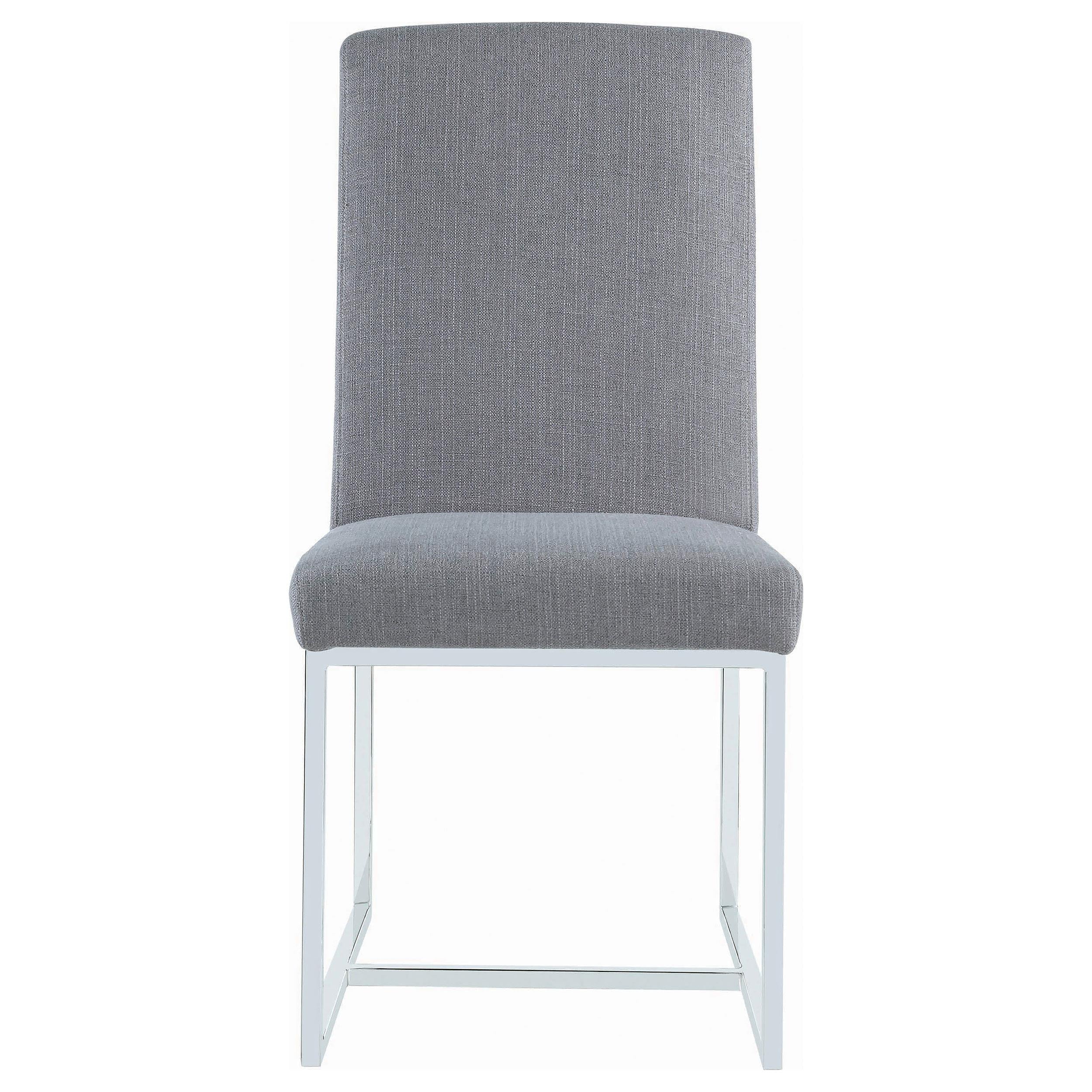 Coaster Furniture Mackinnon 107143 Upholstered Dining Side Chair - Grey (Set of 2) - Image 2