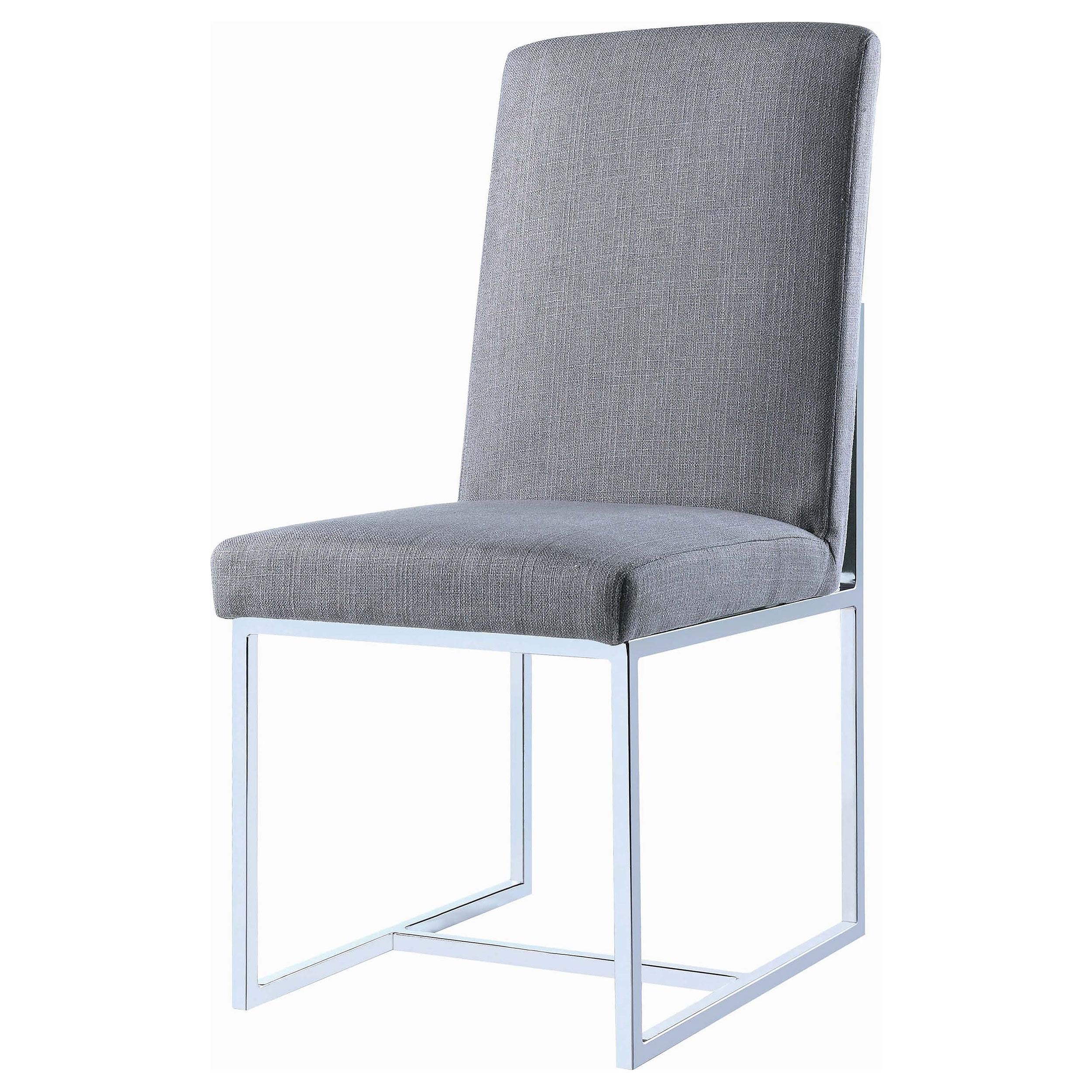 Coaster Furniture Mackinnon 107143 Upholstered Dining Side Chair - Grey (Set of 2) - Image 3