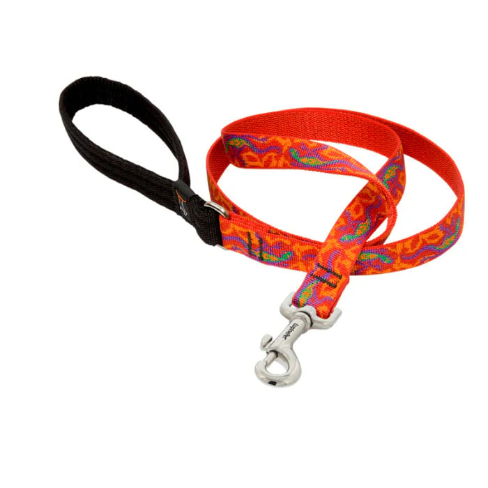 Lupine Pet Dog 4 Ft Long 3/4 In Leash Original Designs Go Go Gecko - Image 1