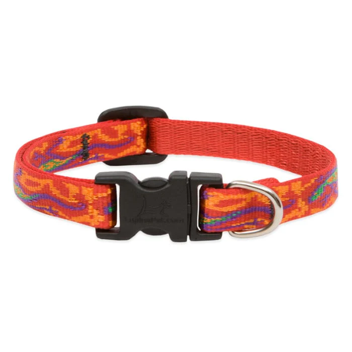 Lupine Pet Dog 1/2 In Wide 8-12 In Adjustable Collar Original Designs Go Go Gecko - Image 1