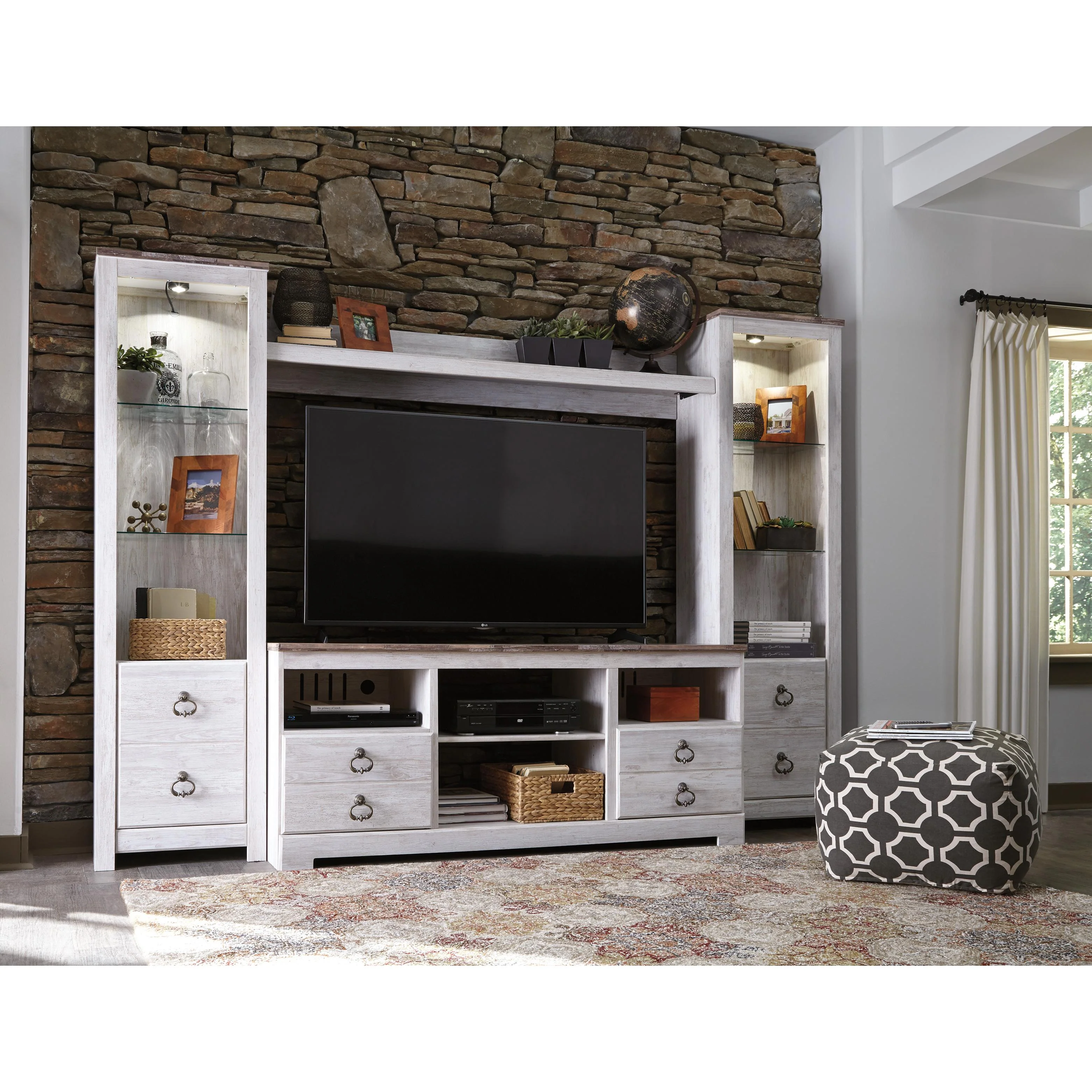 Signature Design by Ashley Willowton W267W3 4 pc Entertainment Center - Image 3