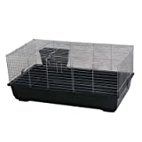 A&E Cage Co Rabbit/Guinea Pig Cage Black Base - Image 1