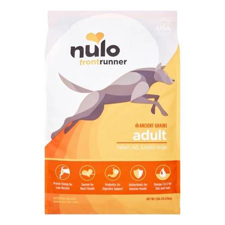 Nulo Frontrunner Chicken, Oats, & Turkey Dry Dog Food, 23 lb - Image 1
