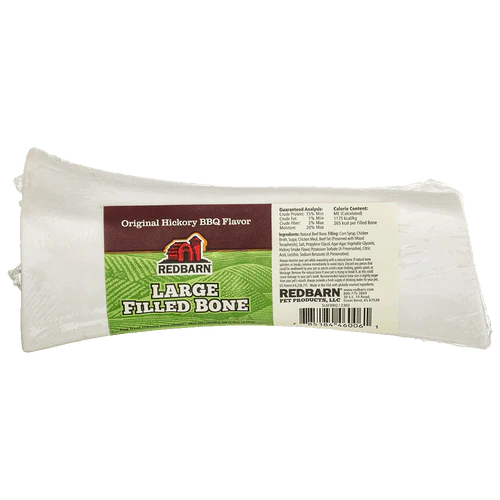 Redbarn Filled Bone Large Hickory BBQ Flavor - Image 1