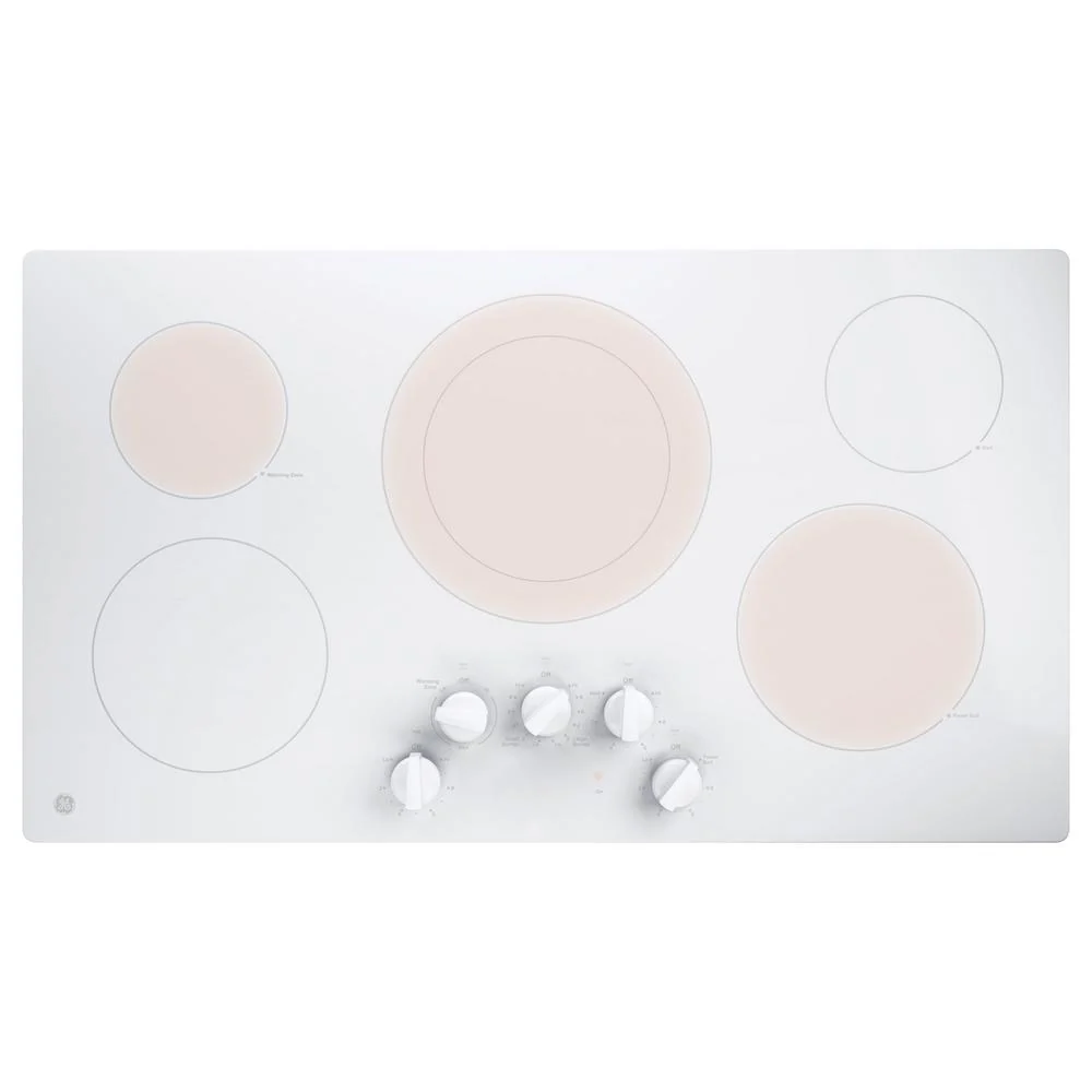 GE 36-inch Built-In Electric Cooktop JP3036TLWW