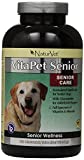 NaturVet VitaPet Daily Vitamin Supplement for Senior Dogs, 180 Time Release Chewable Tabs - Image 1