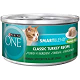 Purina ONE Natural, High Protein, Grain Free Pate Wet Cat Food, Turkey Recipe, 3 oz. Pull-Top Can - Image 1