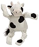 HuggleHounds Knottie Plush Dog Toy - Cow, Small - Image 1