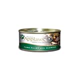 Applaws Tuna Fillet with Seaweed Canned Cat Food Topper 2.47oz - Image 1