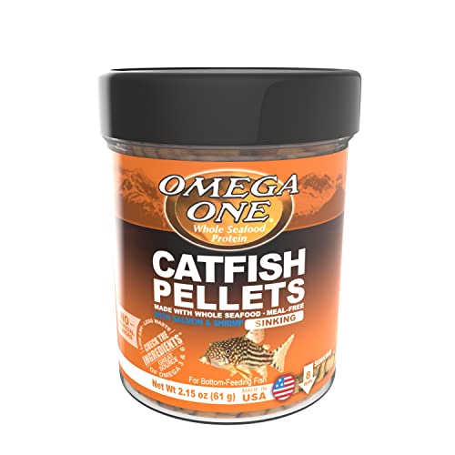 Omega One Sinking Shrimp Catfish Pellets, 8mm Pellets, 2.15 oz - Image 1