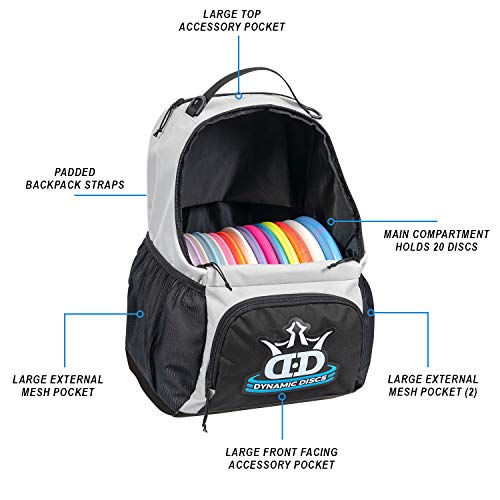 Dynamic Discs Cadet Disc Golf Backpack | Gray/Black - Image 1