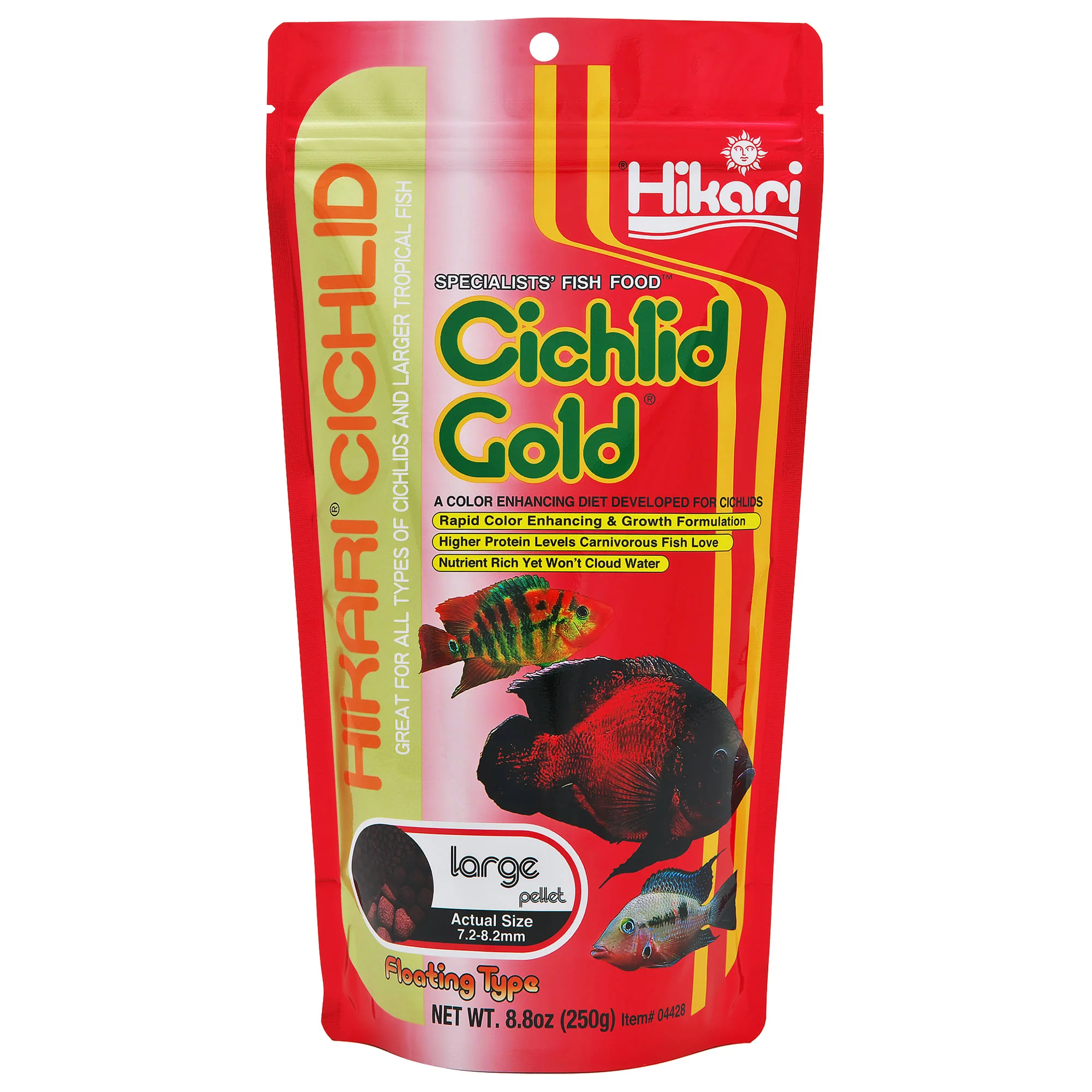 Hikari Cichlid Gold Baby Floating Pellets Freshwater Cichlid Fish Food  8.8 Oz - Image 1