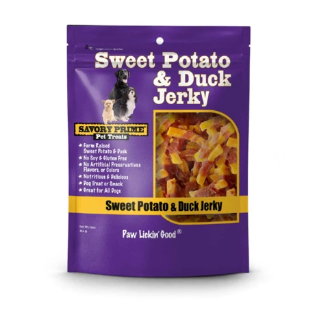Savory Prime Duck & Sweet Potato Dog Treats  8 Oz. - Image 1