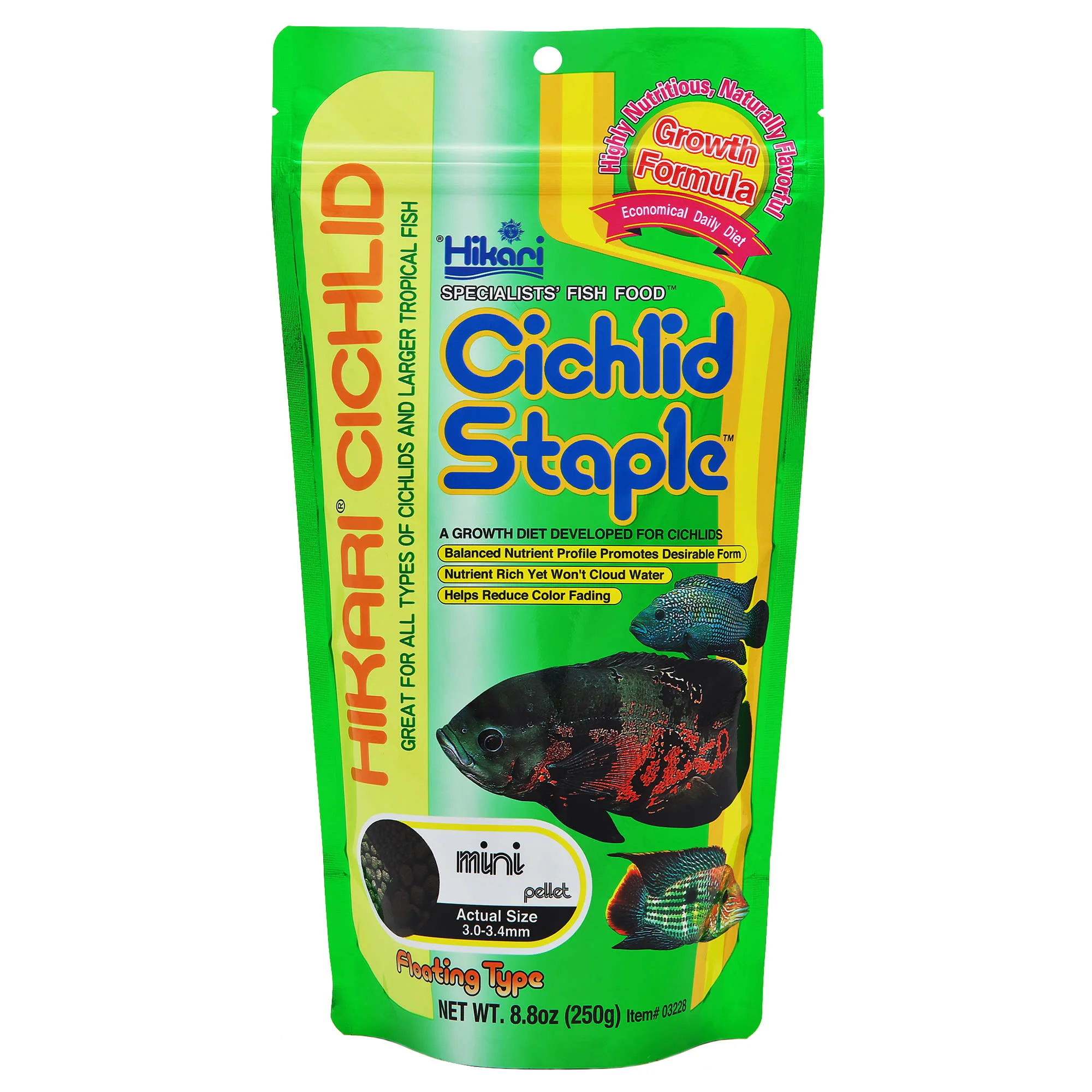 Hikari® Cichlid Staple? Mini Pellet Fish Food 8.8 Oz - Image 1