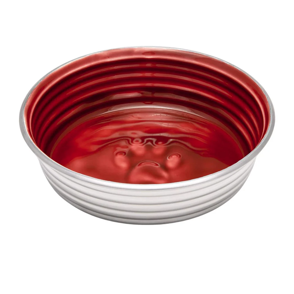 Loving Pets Le Bol Dog Food and Water Bowl Red eXtra Small - Image 1