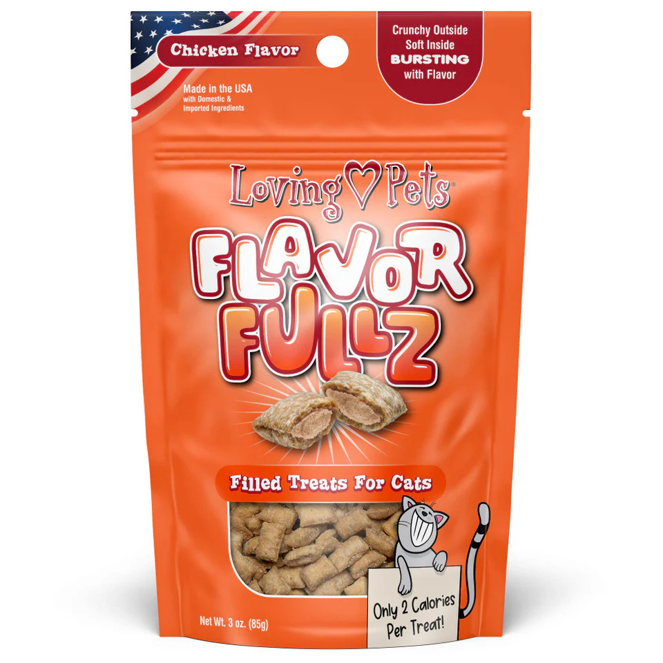 Loving Pets Flavorfullz Cat Treats 3oz Chicken - Image 1